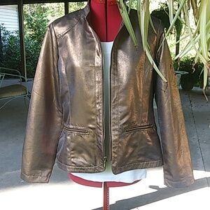Metallic Bronze lightweight  CHICO's 1 Women's Jacket